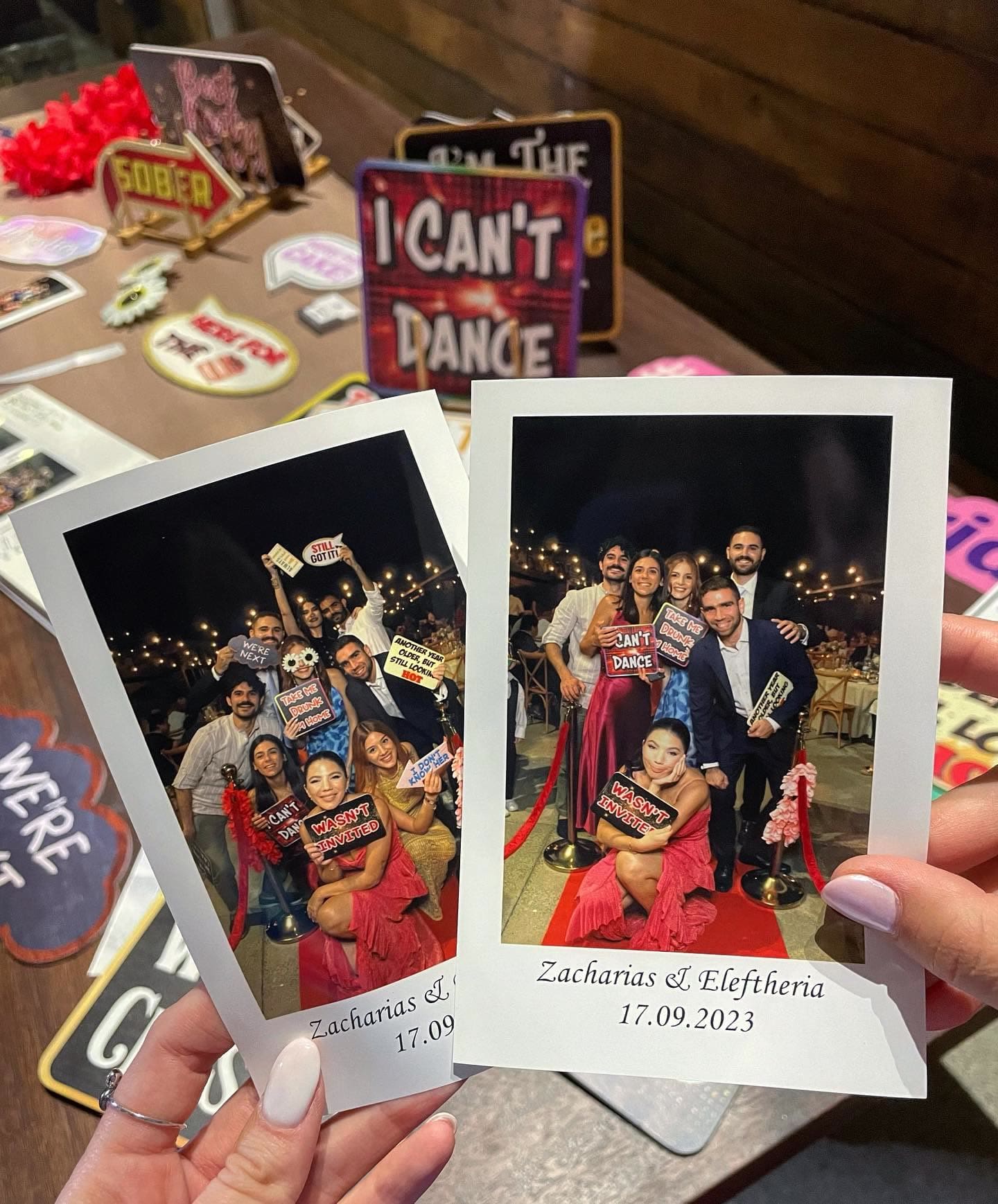 Wedding photobooth prints