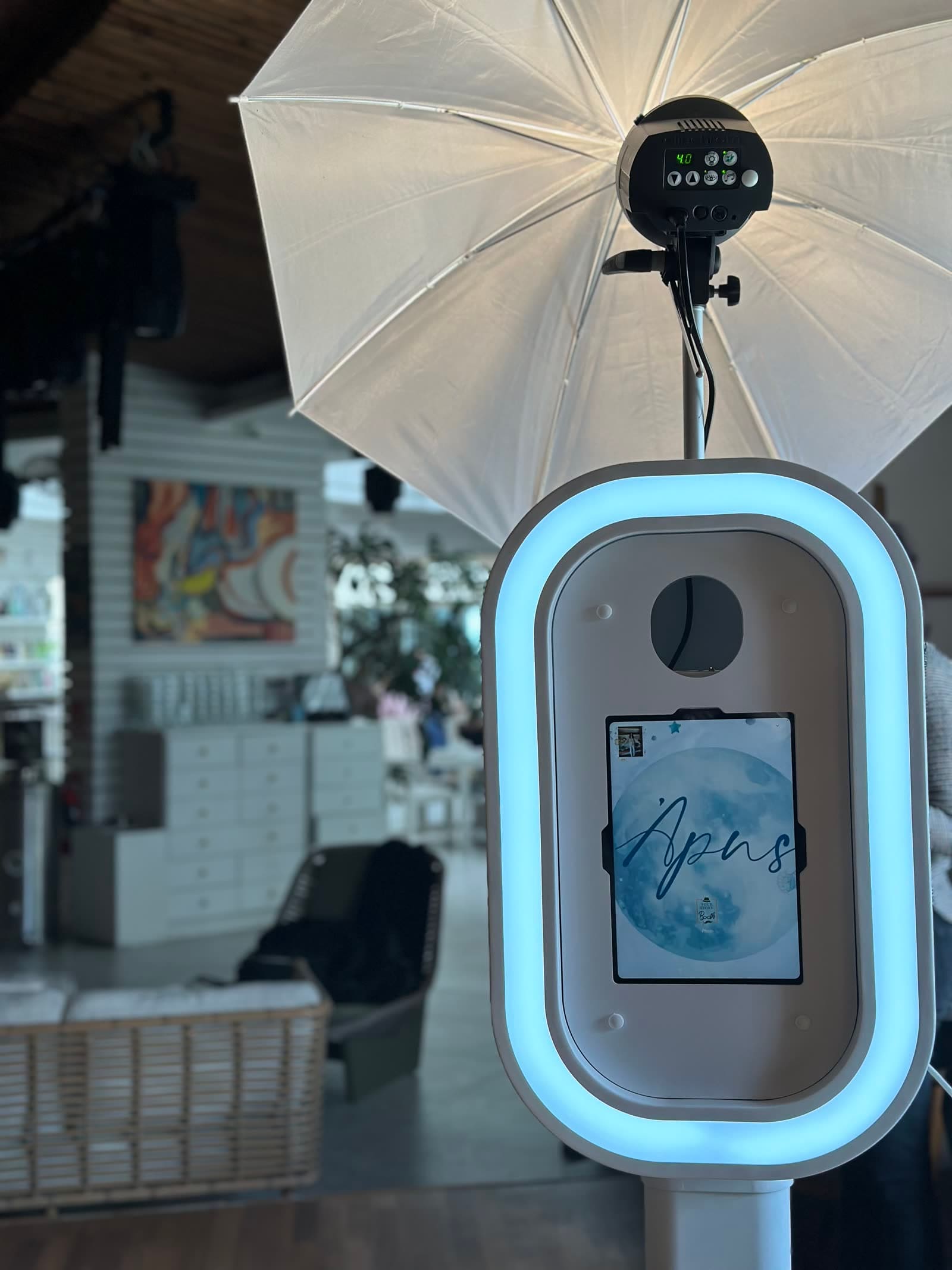 Cloud Booth at a wedding
