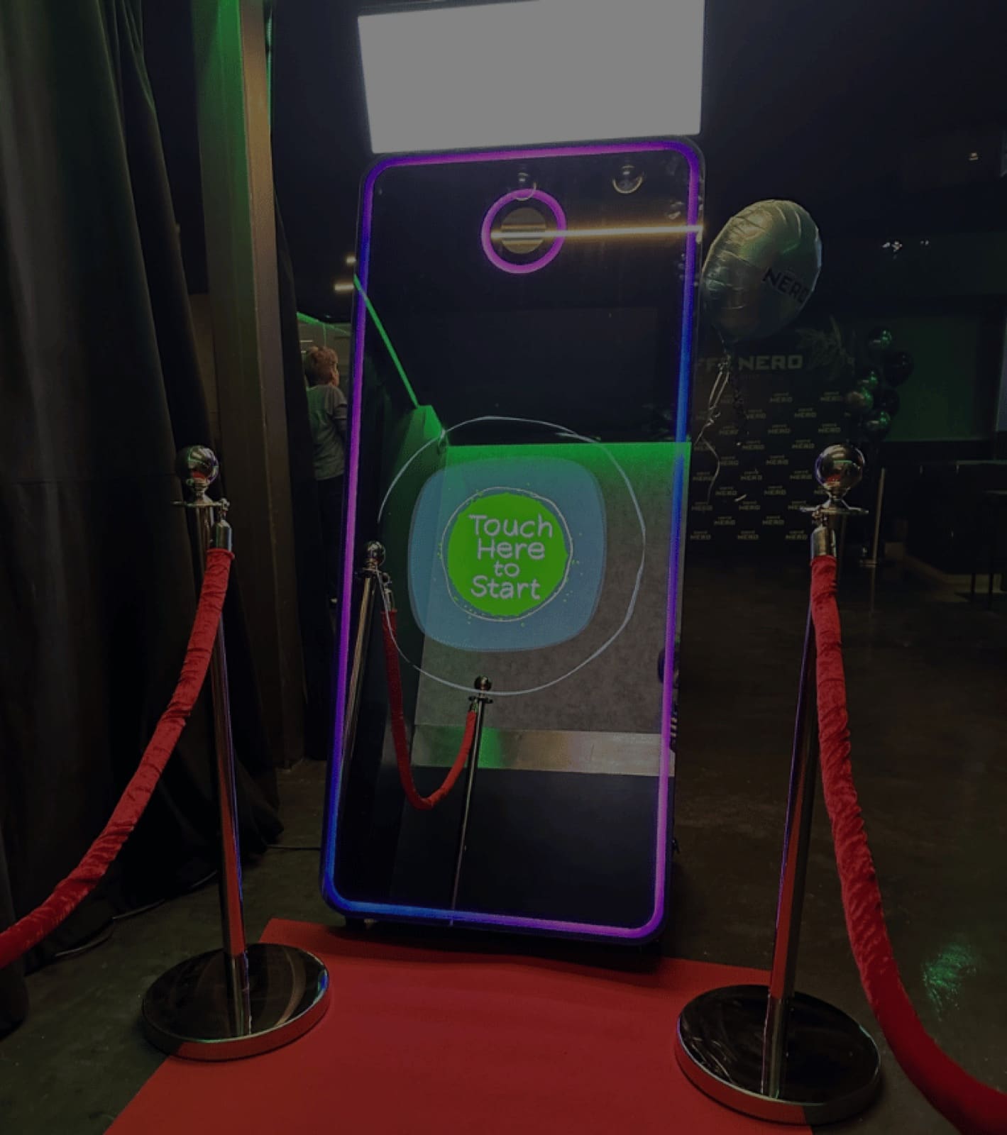 Magic Air Booth with red carpet