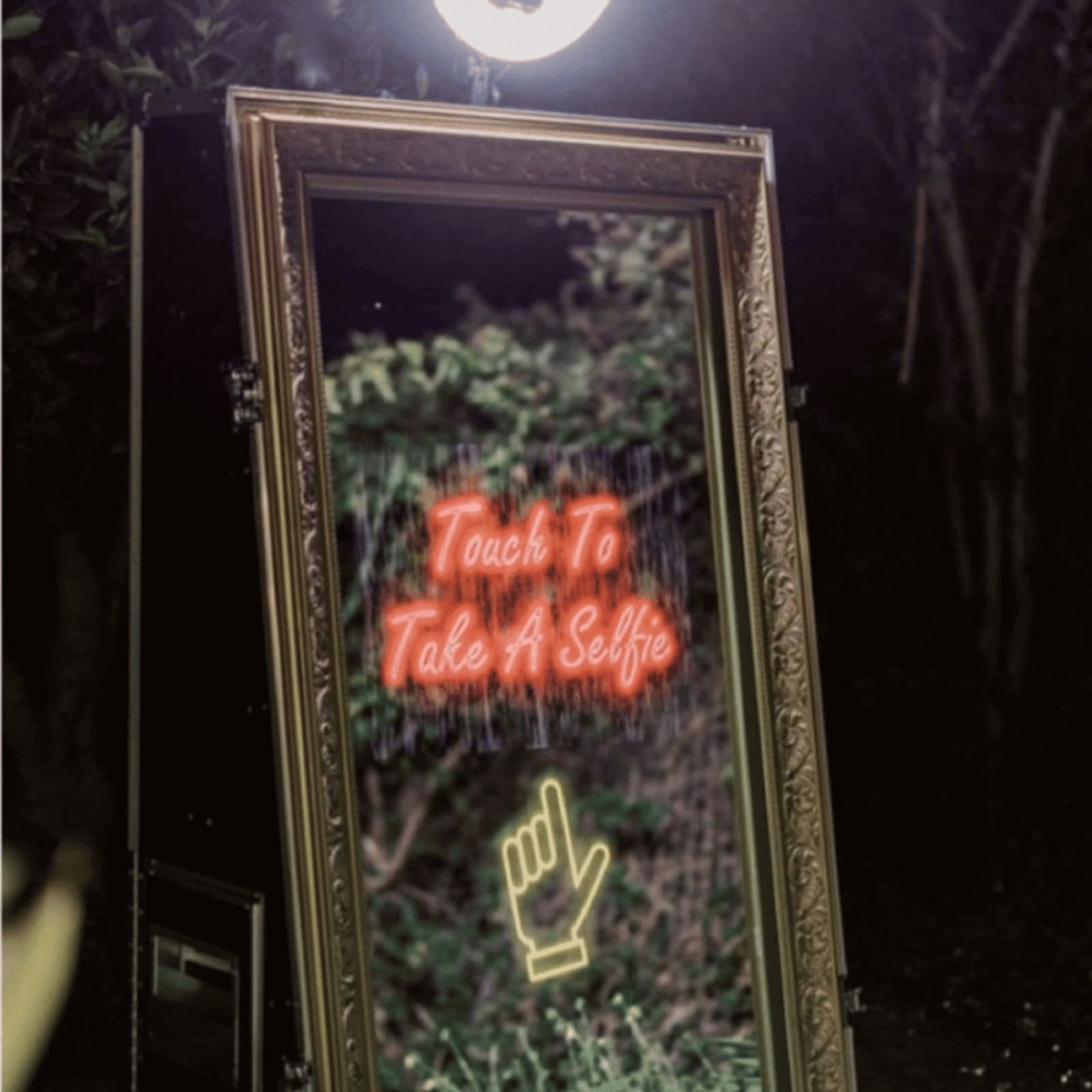 Magic Mirror Photobooth at a wedding